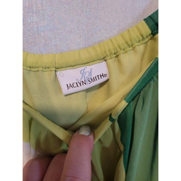 Jaclyn Smith Plus 18 Floral A Line Skirt Retro Chiffon Artsy Whimsy Summer Flowy - Picture 2 of 5